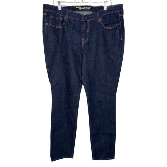 Old Navy Jeans Womens 16 Blue Sweetheart Skinny Solid Dark Wash Neutral Casual‎ - Picture 1 of 6